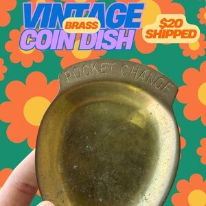 Vintage Brass Coin Dish